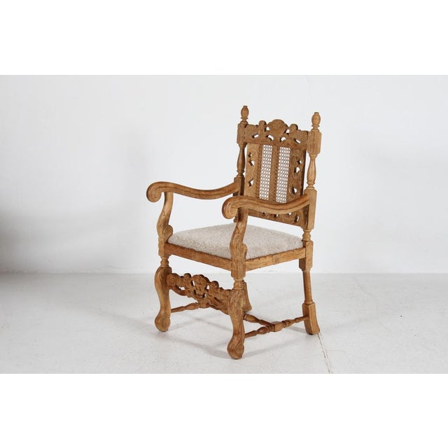 Danish Renaissance Handcrafted Armchair in Oak and New Sheepskin by Axel Einar Hjorth, 1940s For Sale - Image 9 of 9