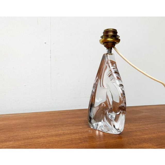 Mid-Century French Glass Table Lamp from Daum, 1960s For Sale - Image 12 of 18