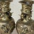 Pair Antique Japanese Bronze Vases on Wood Stands For Sale In Dallas - Image 6 of 13