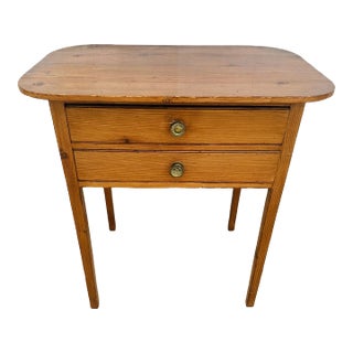 Antique Pine Side Table For Sale