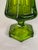 Vintage Mid-Century Viking Glass Green Streched Vase With Sticker For Sale - Image 10 of 14