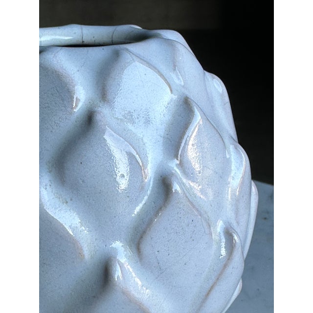 1960s 1960s Swedish Artichoke Shaped Ceramic Vase For Sale - Image 5 of 6