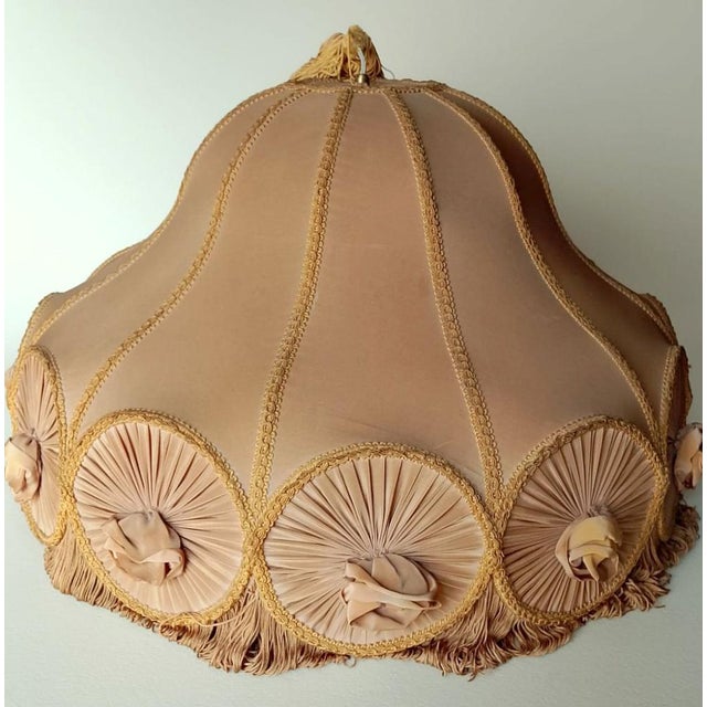 Handcrafted Pendant Lamp with Fringes on the Bottom, 1960s For Sale - Image 3 of 12