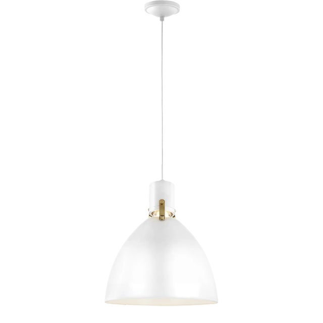 Sean Lavin by Visual Comfort Studio Brynne Small LED Pendant, Flat White For Sale