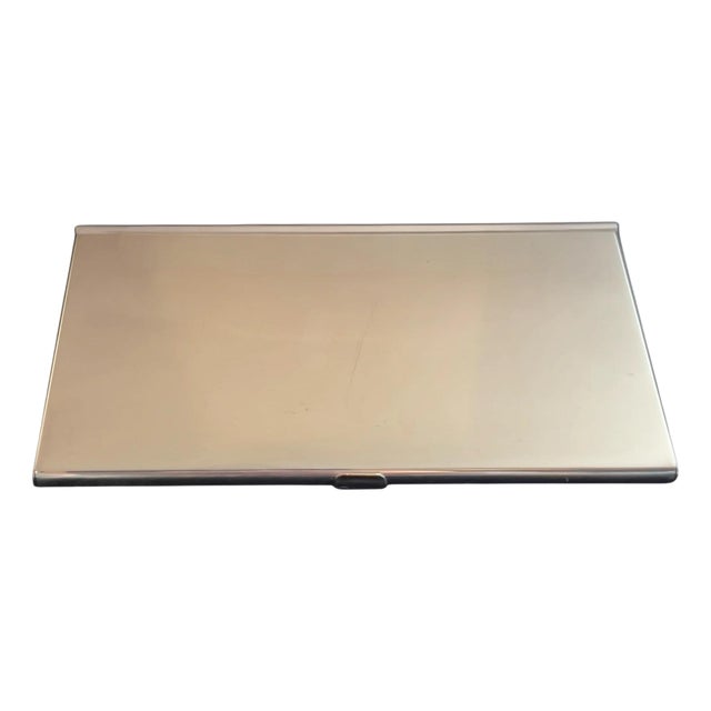 1990s Tiffany & Co Estate Business Card Holder Sterling Silver For Sale