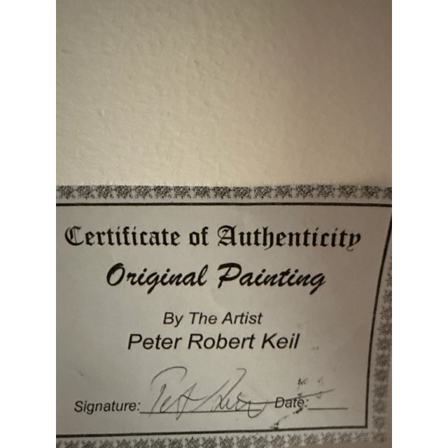 1970s Peter Keil Colorful Abstract Paintings Pair For Sale - Image 6 of 6