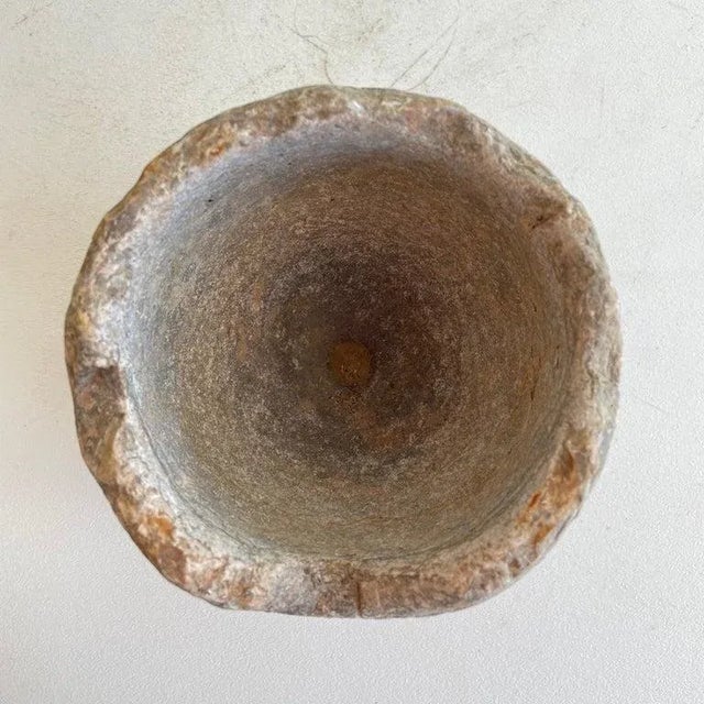 Late 20th Century Late 20th Century Stone Mortar Bowl For Sale - Image 5 of 7