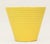 Pair of Art Deco Ceramic Flower Pots Two Art Deco cactus flower pots, circa 1925. Ribbed surface. Yellow exterior, white...