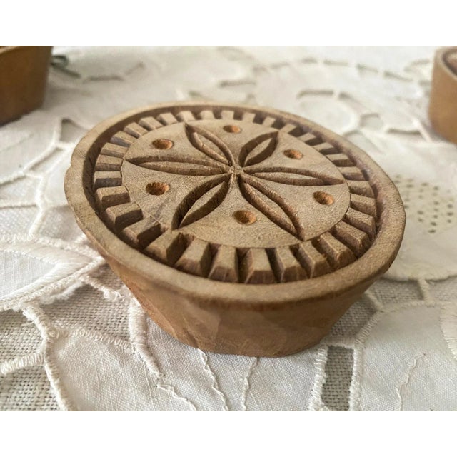 Vintage Indian Wood Block Printing Stamps - Set of 4 For Sale In Saint Louis - Image 6 of 10