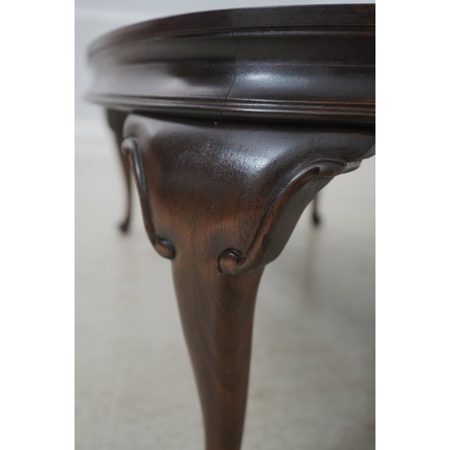 Brown Hekman Burl Walnut Coffee Cocktail Table For Sale - Image 8 of 12
