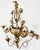 Hollywood Regency Vintage Italian Gilt Tole Metal Four Candle Wall Sconce W Wall Pocket For Sale - Image 3 of 7