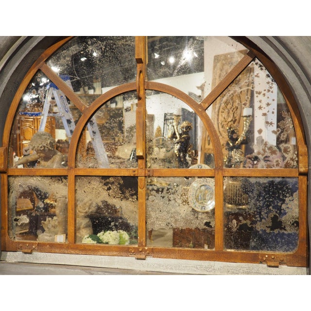 19th Century A Monumental 19th Century French Zinc Window Dormer Mirror For Sale - Image 5 of 18