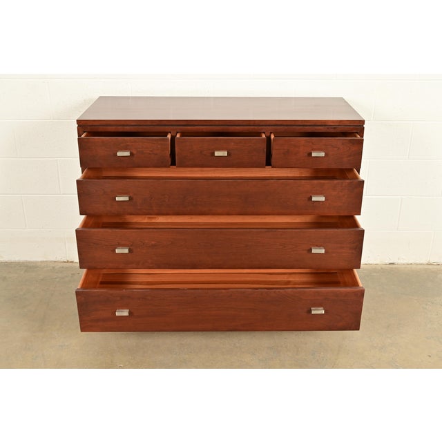 Early 21st Century Stickley Modern Arts & Crafts Shaker Cherry Wood Six-Drawer Dresser or Chest of Drawers For Sale - Image 5 of 17