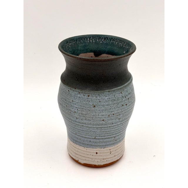 Vintage Studio Pottery Vase C. 1980's For Sale In Miami - Image 6 of 6