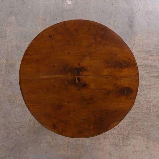 Brown 1950s French Wood Side Table For Sale - Image 8 of 12
