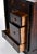 carved dragon panel doors open and slide into cabinet to reveal seven interior drawers, brass fitting, fish form lock, 16...