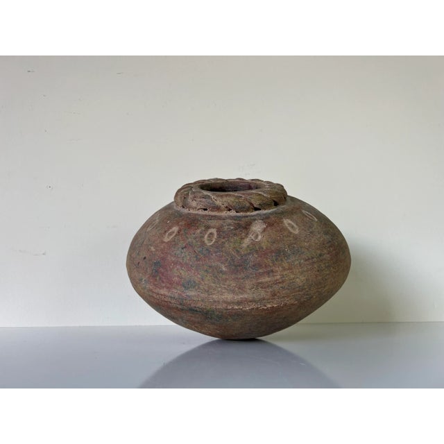 Vintage Organic Rustic Terracotta - Clay Vessel / Vase For Sale - Image 11 of 11