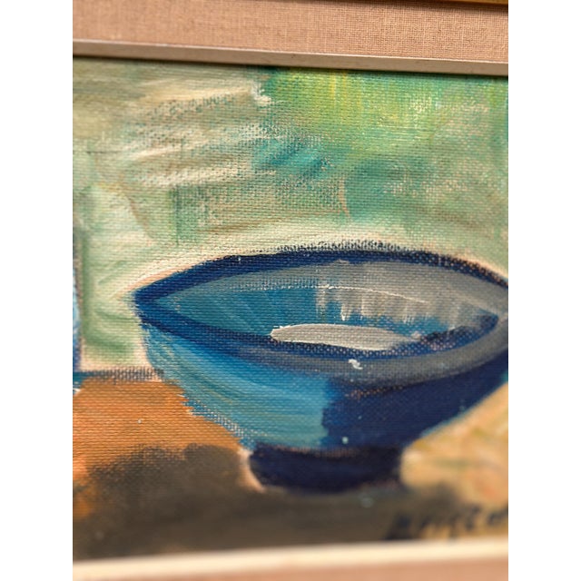 Louis Zelig, Kettle Bowl and Glass, 1950s, Oil Painting on Panel, Framed For Sale - Image 8 of 18