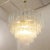 Mid-Century Modern Large Murano Glass Crystal Tronchi Suspension Chandelier, Italy, 1990s For Sale - Image 3 of 13