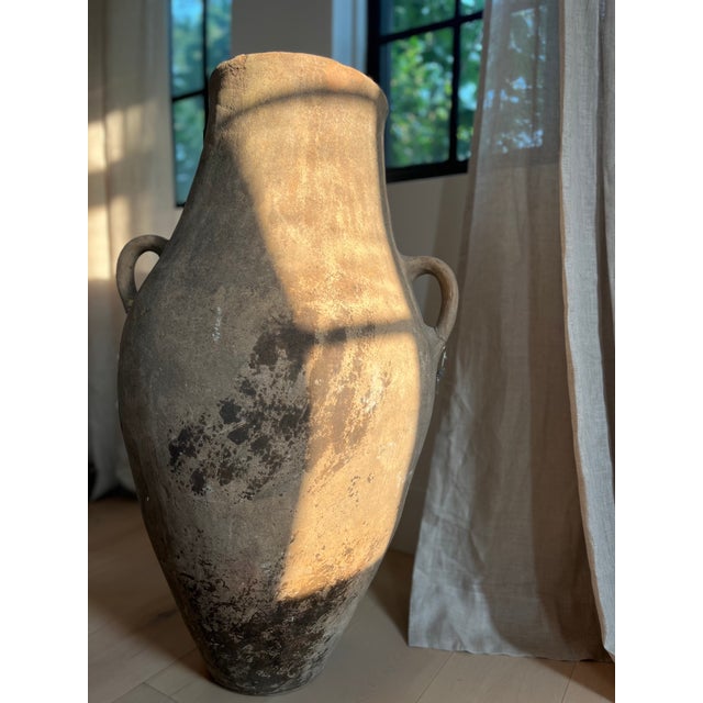 Rustic Large Antique Turkish Hatay Vessel For Sale - Image 3 of 3