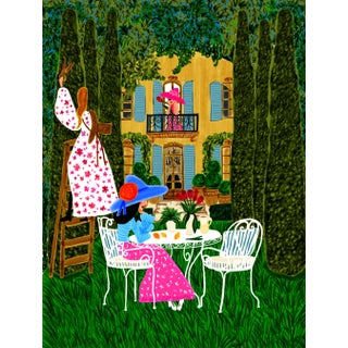 The Garden of Chapeaus Print by Annie Naranian For Sale