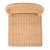Brown Flora 24 in. Seat Height Rattan Scalloped Edge Counter Stool with Back, Natural Rattan For Sale - Image 8 of 9