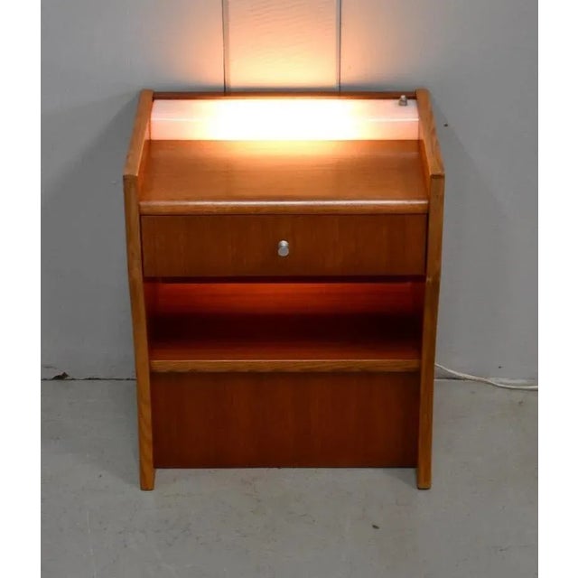 Small Teak Nightstand, 1970s For Sale - Image 9 of 18