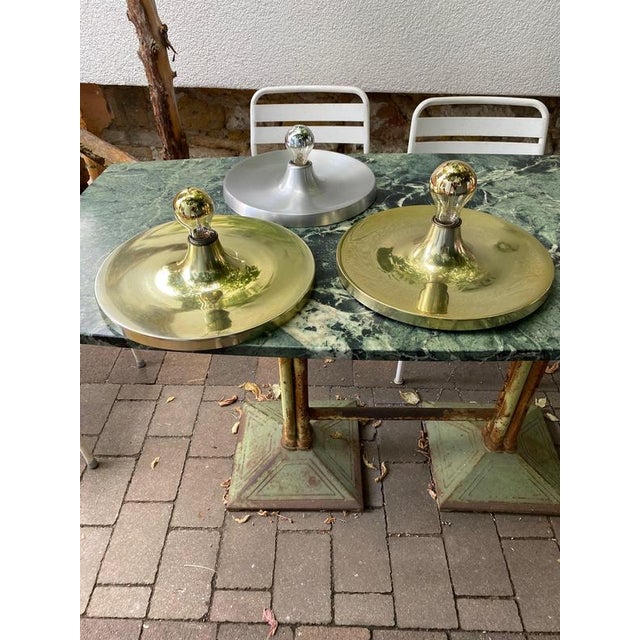 2000 - 2009 Gold Spacers Lamps from Honsel, 1960s, Set of 2 For Sale - Image 5 of 12