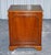 Vintage Yew Wood Filling Cabinet with Green Leather Top and Drawers For Sale - Image 10 of 12