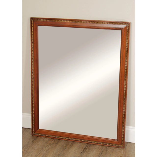 High Quality American Made Vintage Partial Gilt and Cherry Wood Wall Mirror