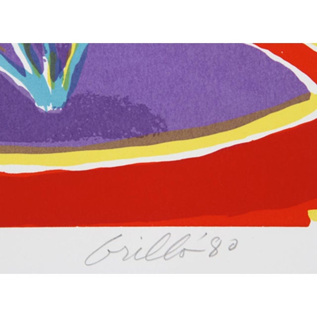 John Grillo, Olmec Mask, Serigraph For Sale - Image 4 of 4