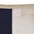 This vintage signal flag has been modified to a different size and shape. Made from a cotton cloth in navy blue and off...