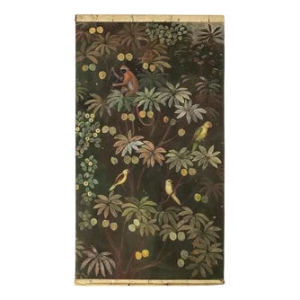 French Artist, Animals on an Exotic Background, Canvas Painting For Sale