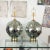 Mid-Century Modern Vintage Pair of Blue-Tinted Spherical Mercury Glass Lamps For Sale - Image 3 of 8