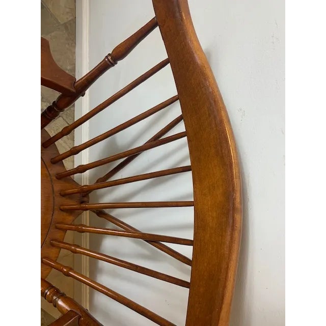 1970s Vintage Sprague and Carlton Wooden Windsor Master Chair For Sale In New York - Image 6 of 8