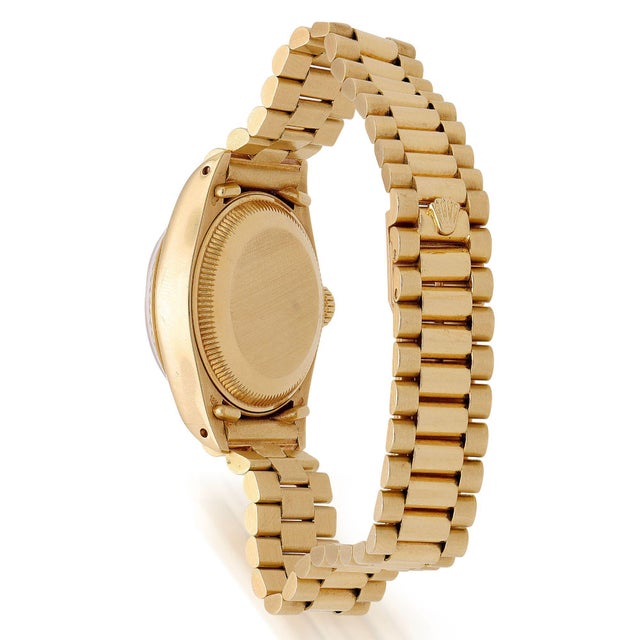 Vintage Rolex 6917 Datejust Presidential 26mm Brown Diamond Dial Gold Watch For Sale In Miami - Image 6 of 17
