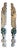 18th Century Antique Italian Polychrome Painted Handcarved Pilaster Friezes, Set of 2 For Sale