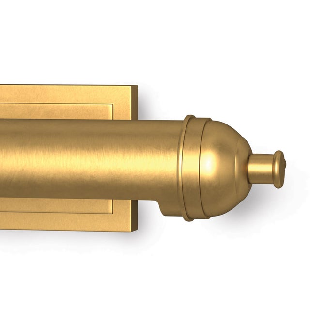 Not Yet Made - Made To Order Regina Andrew Devon Steel Picture Light, Small, Natural Brass For Sale - Image 5 of 7