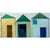Abstract Encaustic Collage Installation by Gina Cochran - Tiny Dwellings Series - Sea Glass Trio For Sale - Image 3 of 5