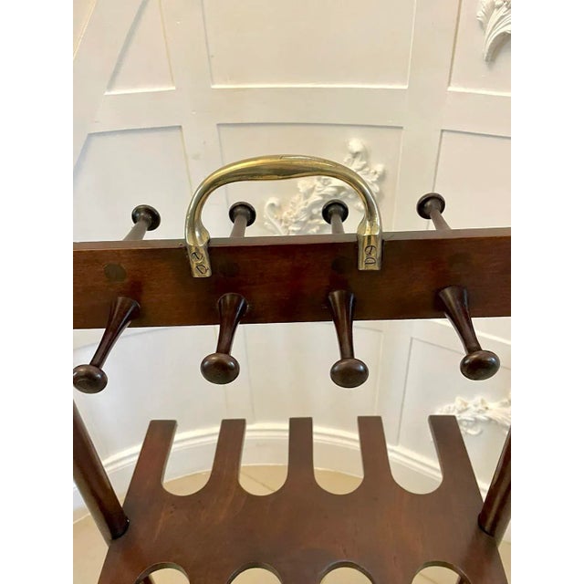 Early 19th Century Antique George III Mahogany Boot Rack, 1820 For Sale - Image 5 of 11