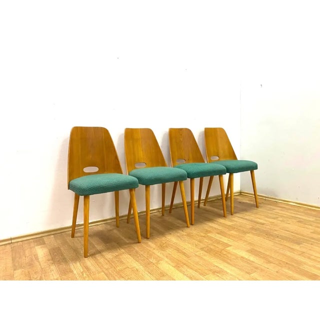 Brussels Style Chairs, Czechoslovakia, 1964, Set of 4 For Sale - Image 4 of 11