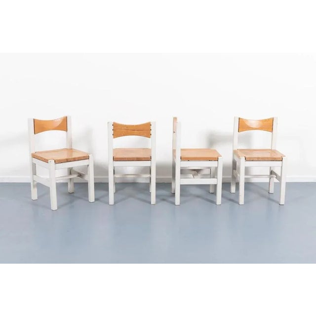 Set of chairs designed by Ilmari Tapiovaara in 1960’s for Laukaan Puu. The set consists of 4 chairs in solid pine wood....