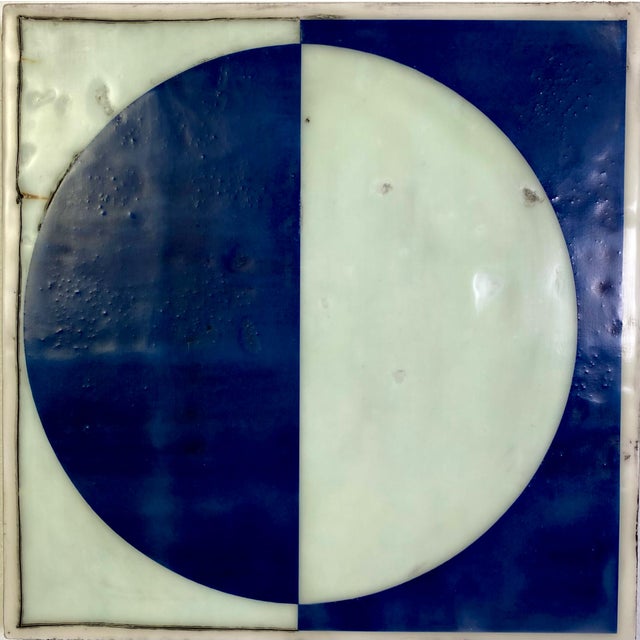 Encaustic Mixed Media Art Installation by Gina Cochran "Charmed" - 12 Panels For Sale - Image 9 of 14