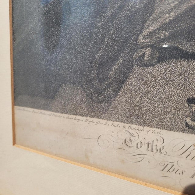 Paper Mather Brown, Departure of Tippuos Sons from Zenana, Engraving, Framed For Sale - Image 7 of 17