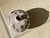 This handcrafted, elegant spherical vase from the Serocka workshop impresses with a warm, natural beige-brown high-gloss...