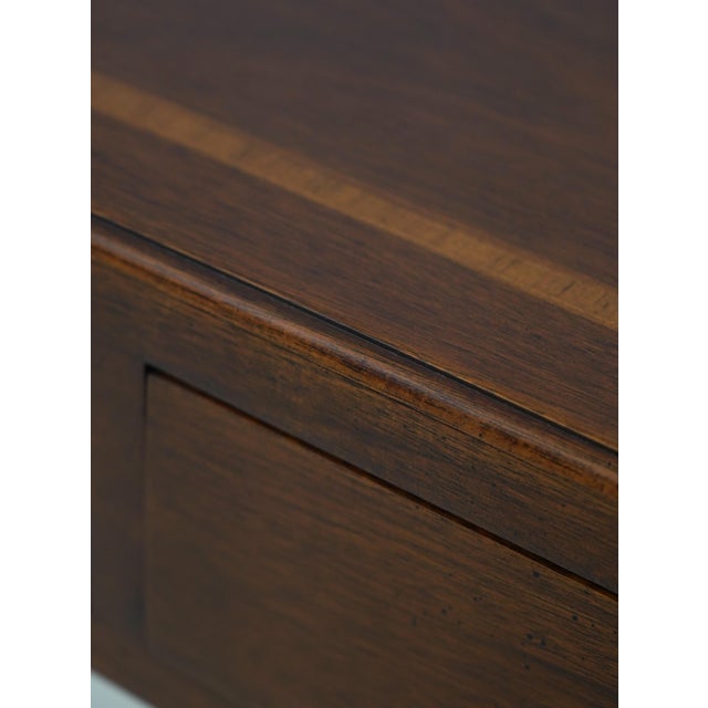 Mahogany Inlaid 2 Drawer Console Table For Sale - Image 11 of 17