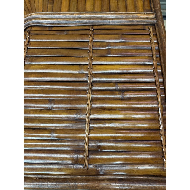 1970s Bamboo Rising Sun Square Coffee Table For Sale In Raleigh - Image 6 of 12
