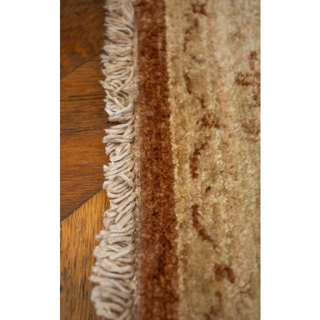 Textile Hand-Knotted Ziegler Rug in Wool For Sale - Image 7 of 11