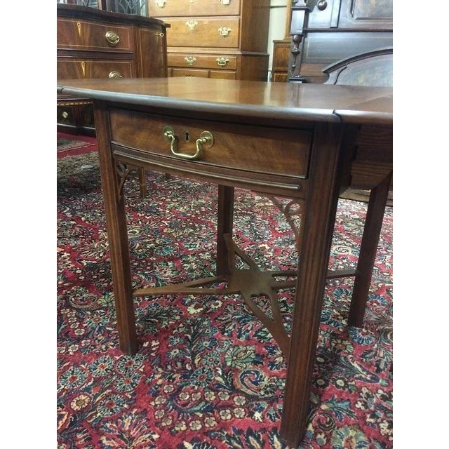Vintage Pembroke End Table, Henkel Harris Furniture Spnea For Sale - Image 11 of 12