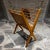 Mid-Century Modern Sculptural Folding Magazine Rack in Blonde Wood, Mid-Century 1960s For Sale - Image 3 of 10
